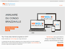 Tablet Screenshot of congo-internet.com
